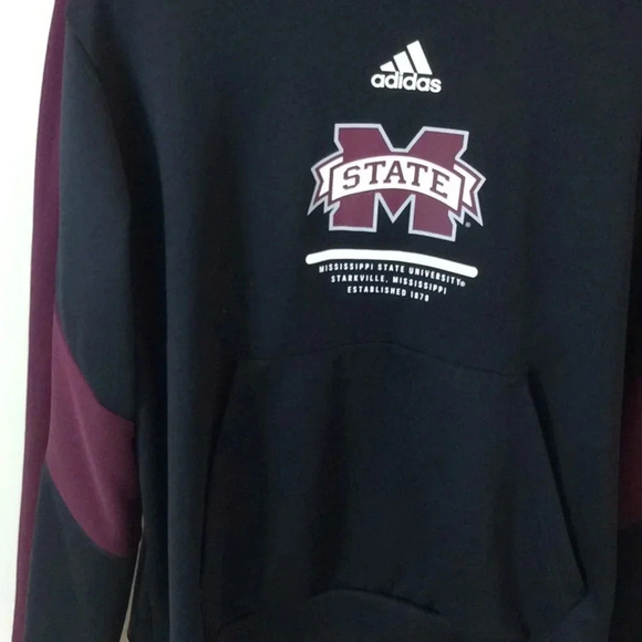 Mississippi State Univ Bulldogs adidas Hoodie - Picture 3 of 9
